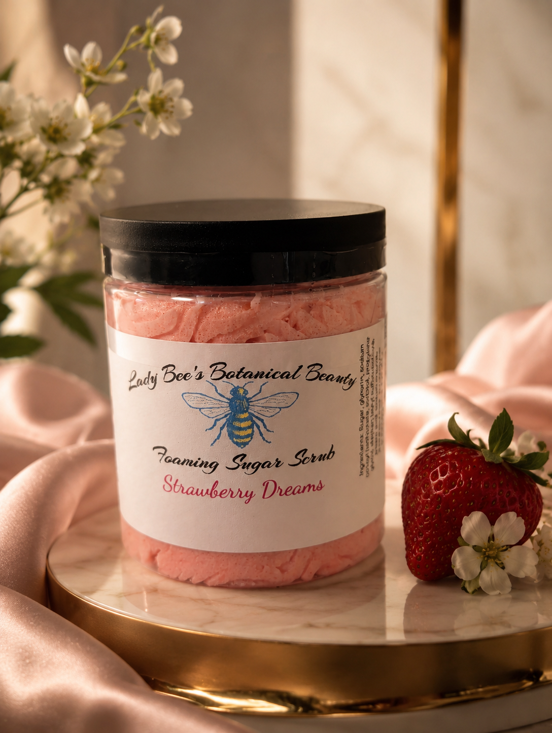 Foaming Sugar Scrub Strawberry Dreams
